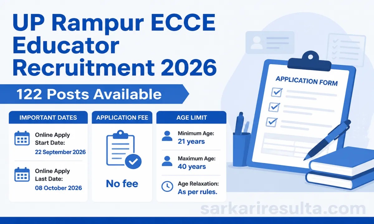 UP Rampur ECCE Educator Recruitment 2026